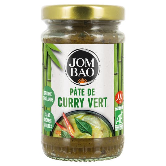 boho cosmetics Vente Pâte de curry vert bio - Les sauces et condiments