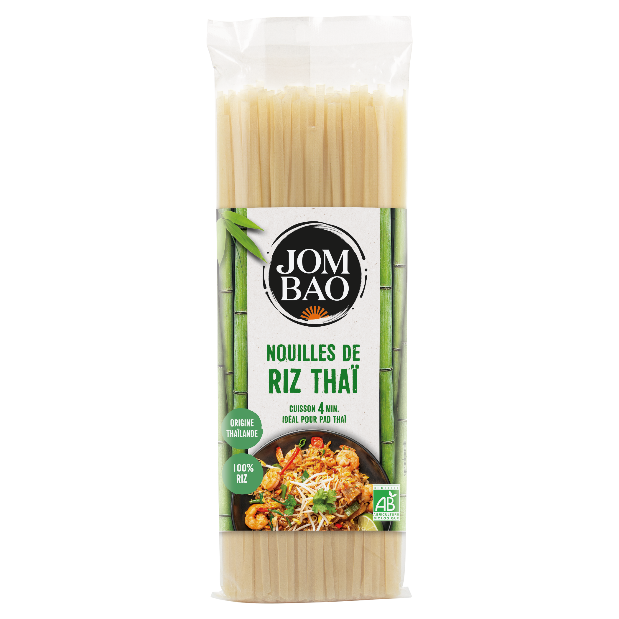 Nouilles de riz thaï bio - JOM BAO