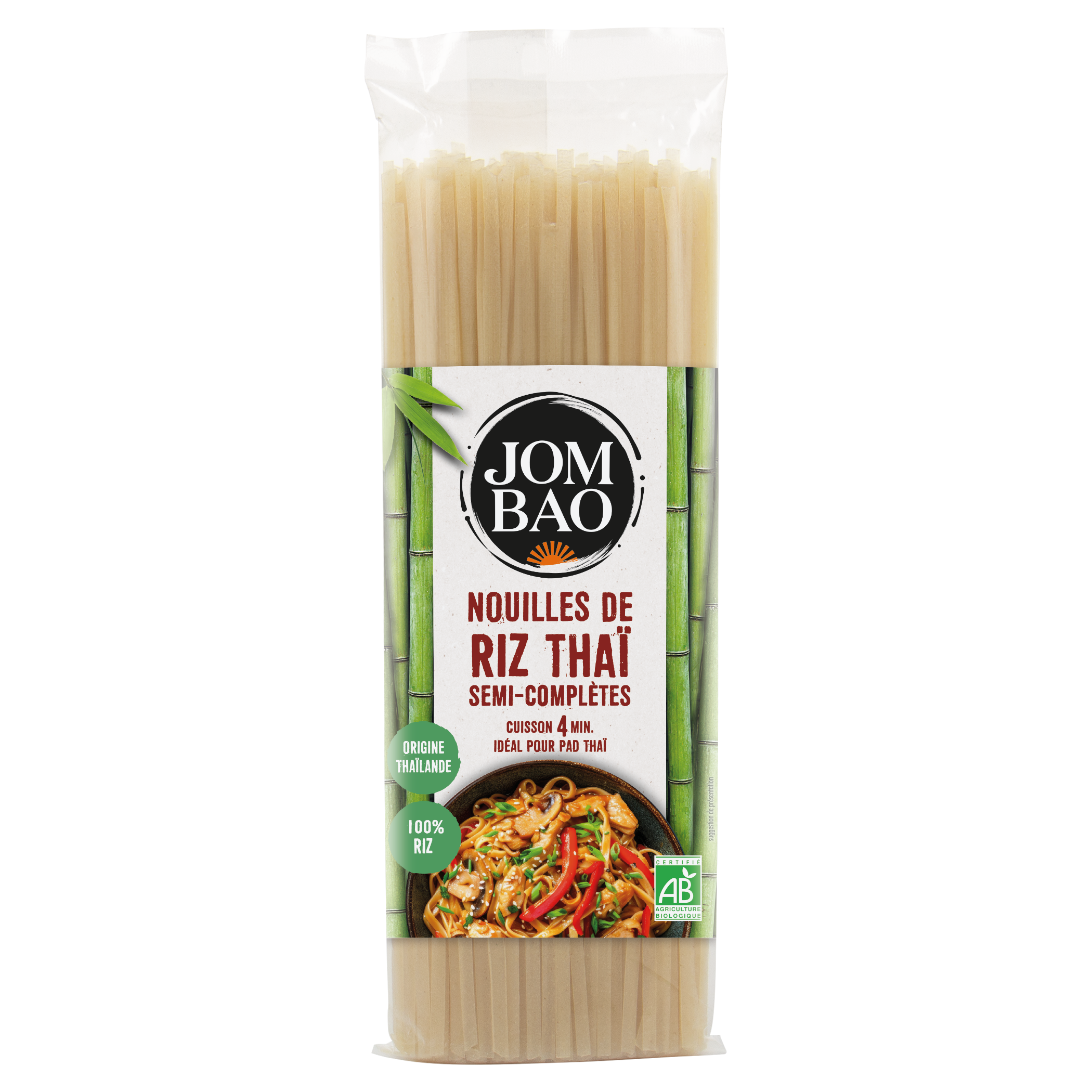 Nouille de Riz Thaï semi-complètes - JOM BAO