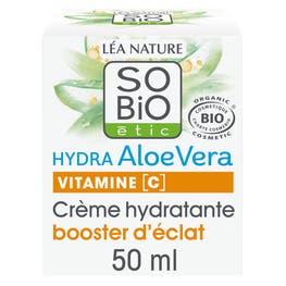 Crème hydratante booster d'éclat - Hydra Aloe Vera  - SO BIO ETIC