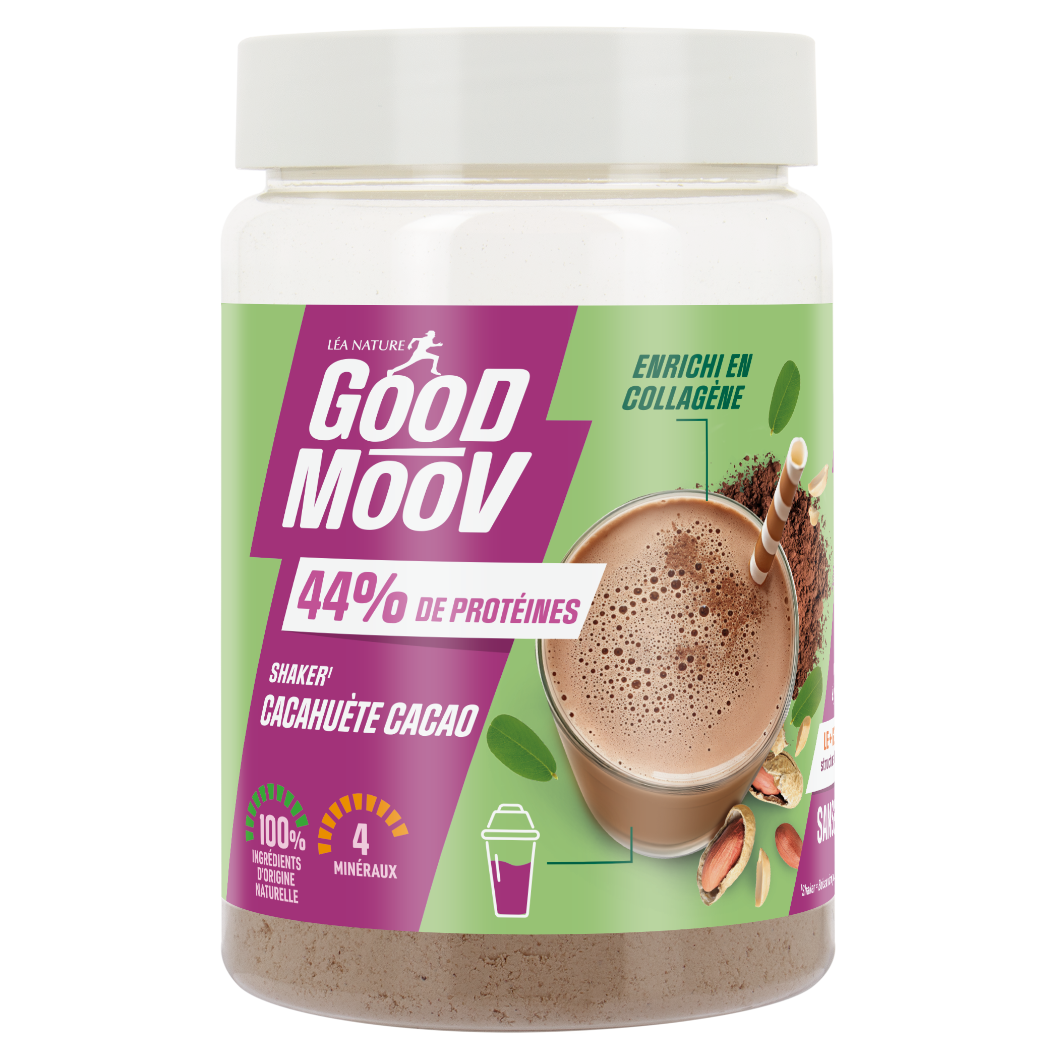 Shaker cacahuète cacao collagène - GOOD MOOV