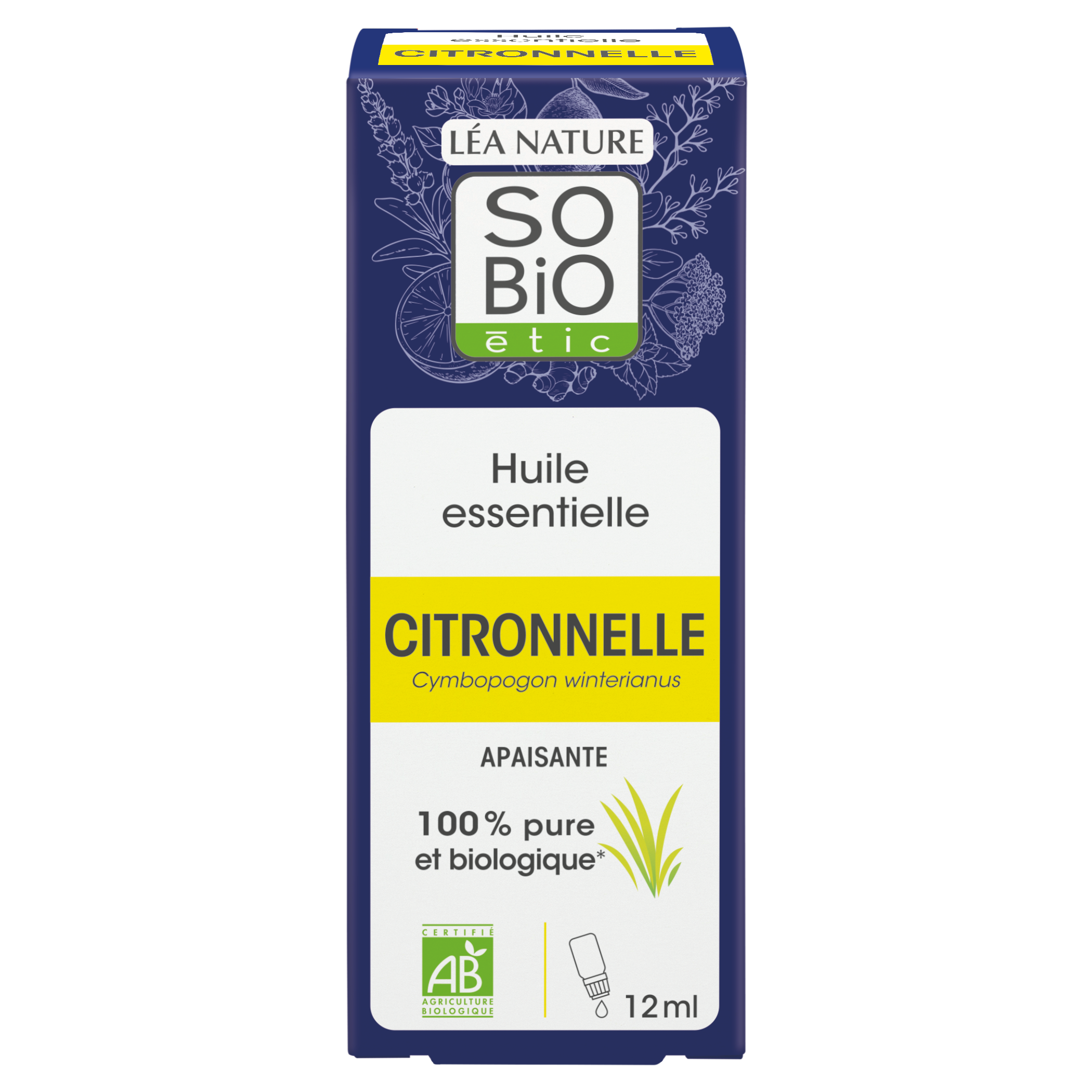 Huile essentielle Citronnelle bio - SO BIO ETIC