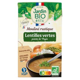 Mouliné Lentilles vertes pointe de Thym bio - JARDIN BIO