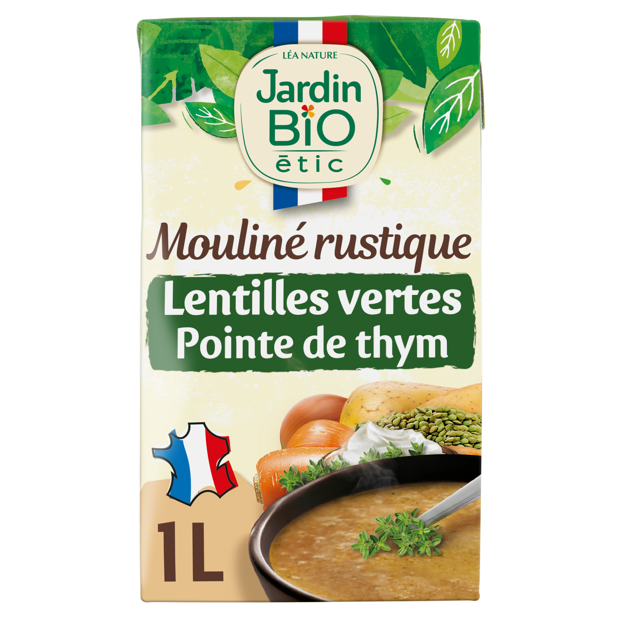 Mouliné Lentilles vertes pointe de Thym bio - JARDIN BIO