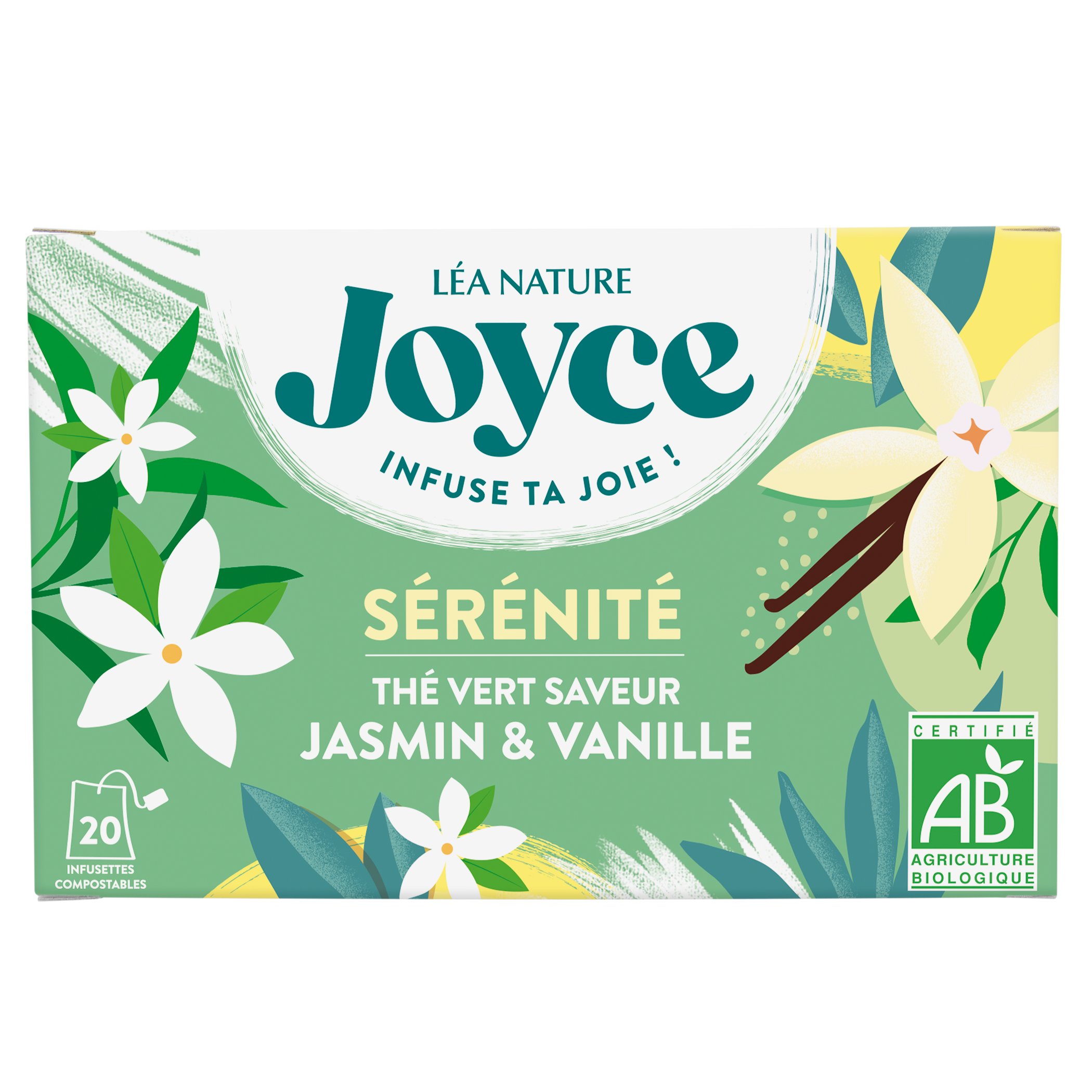 Thé vert SÉRÉNITÉ Jasmin et vanille - JOYCE