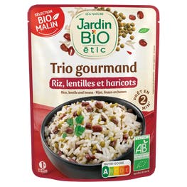 Trio Riz Lentilles Haricots - bio - JARDIN BIO