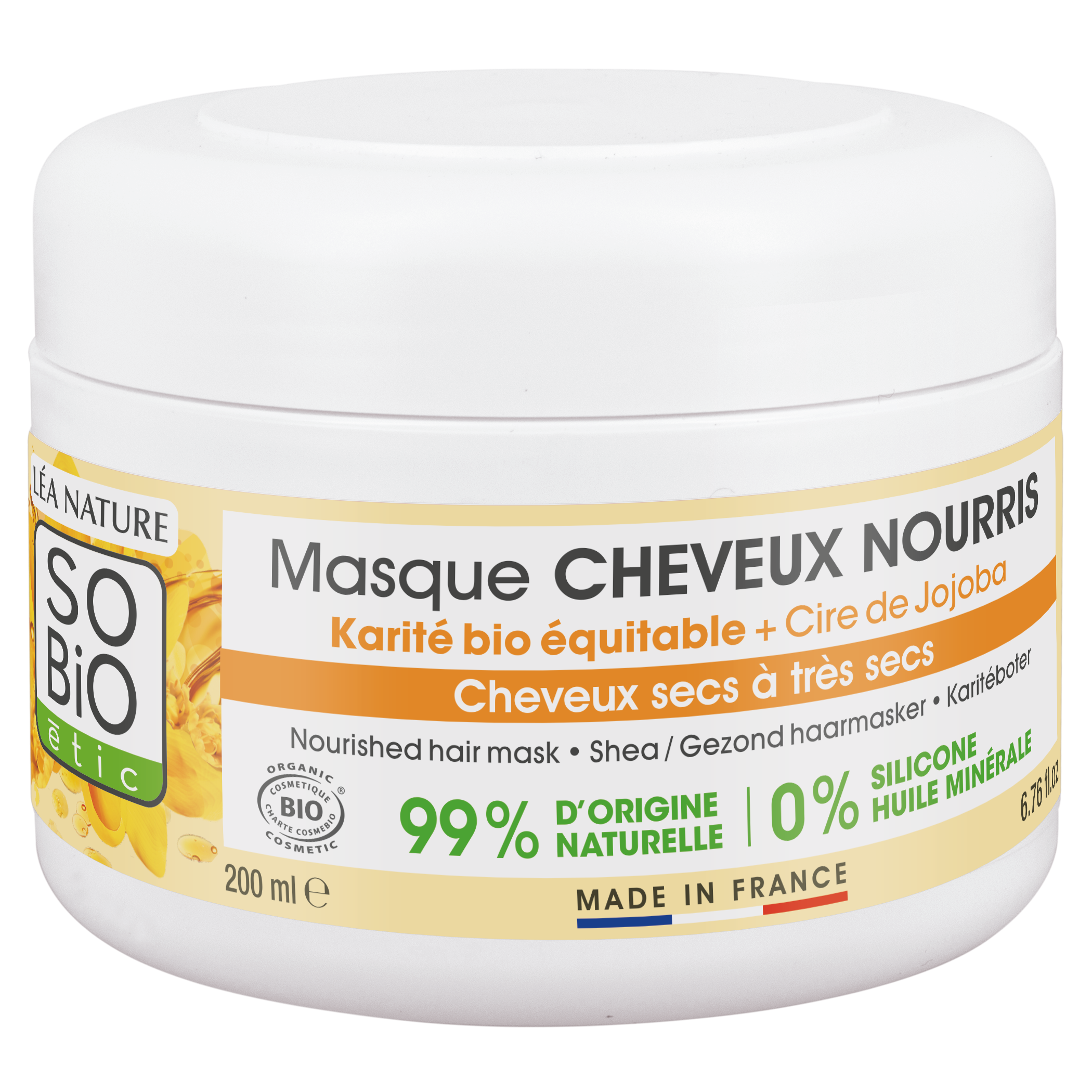Masque cheveux nourris Karité  - SO BIO ETIC