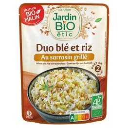 Duo Blé Riz au Sarrasin grillé - bio - JARDIN BIO
