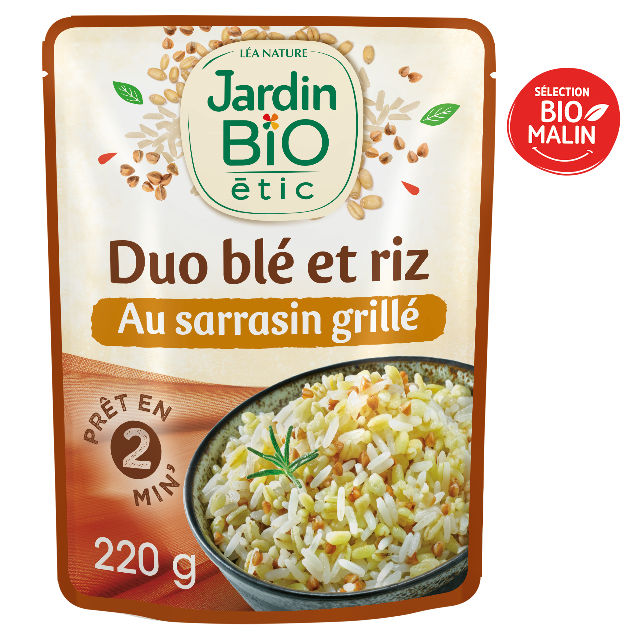 Duo Blé Riz au Sarrasin grillé - bio - JARDIN BIO