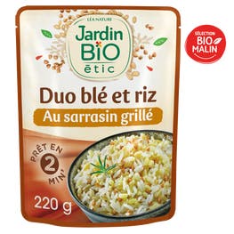 Duo Blé Riz au Sarrasin grillé - bio - JARDIN BIO