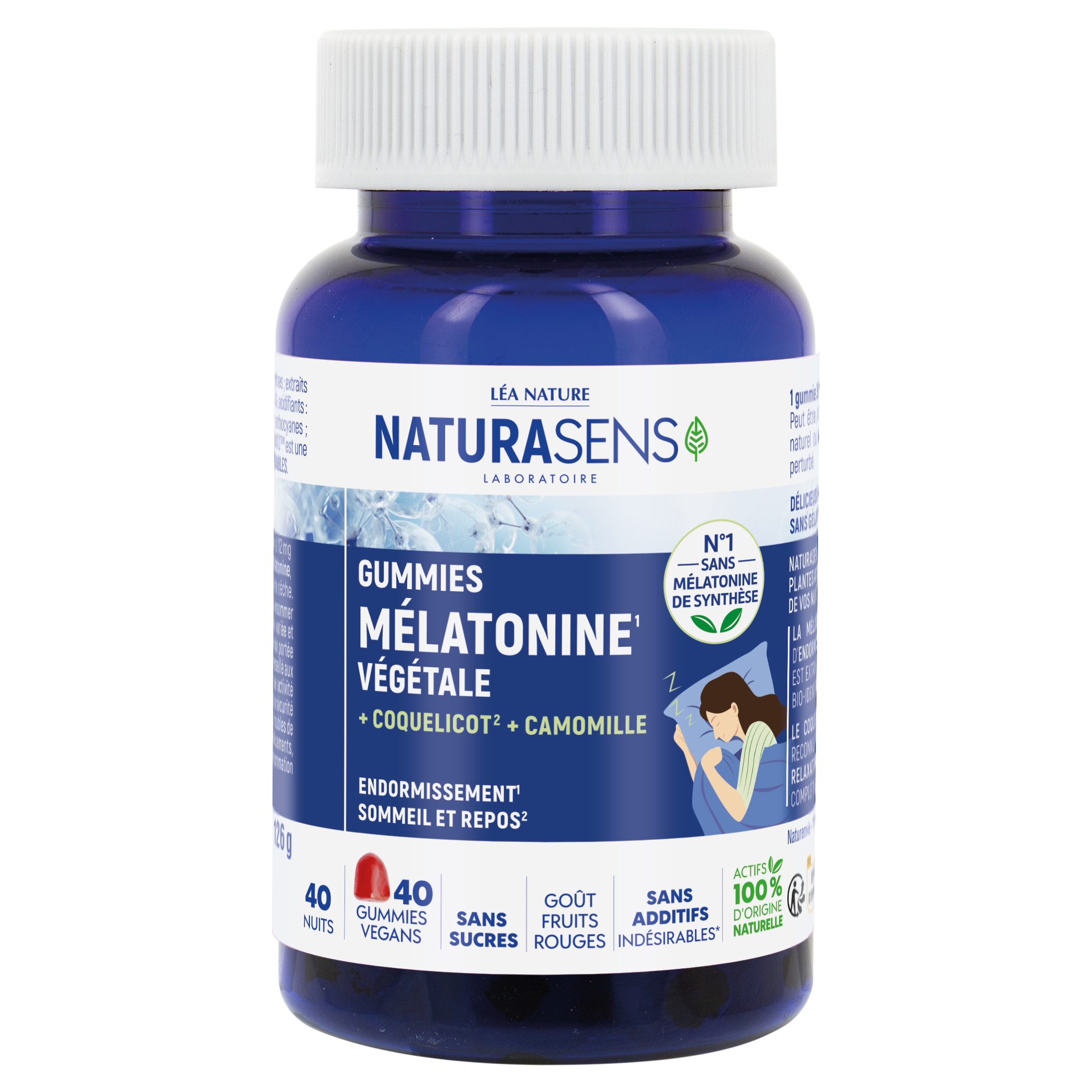 Gummies Mélatonine végétale + Plantes - NATURASENS