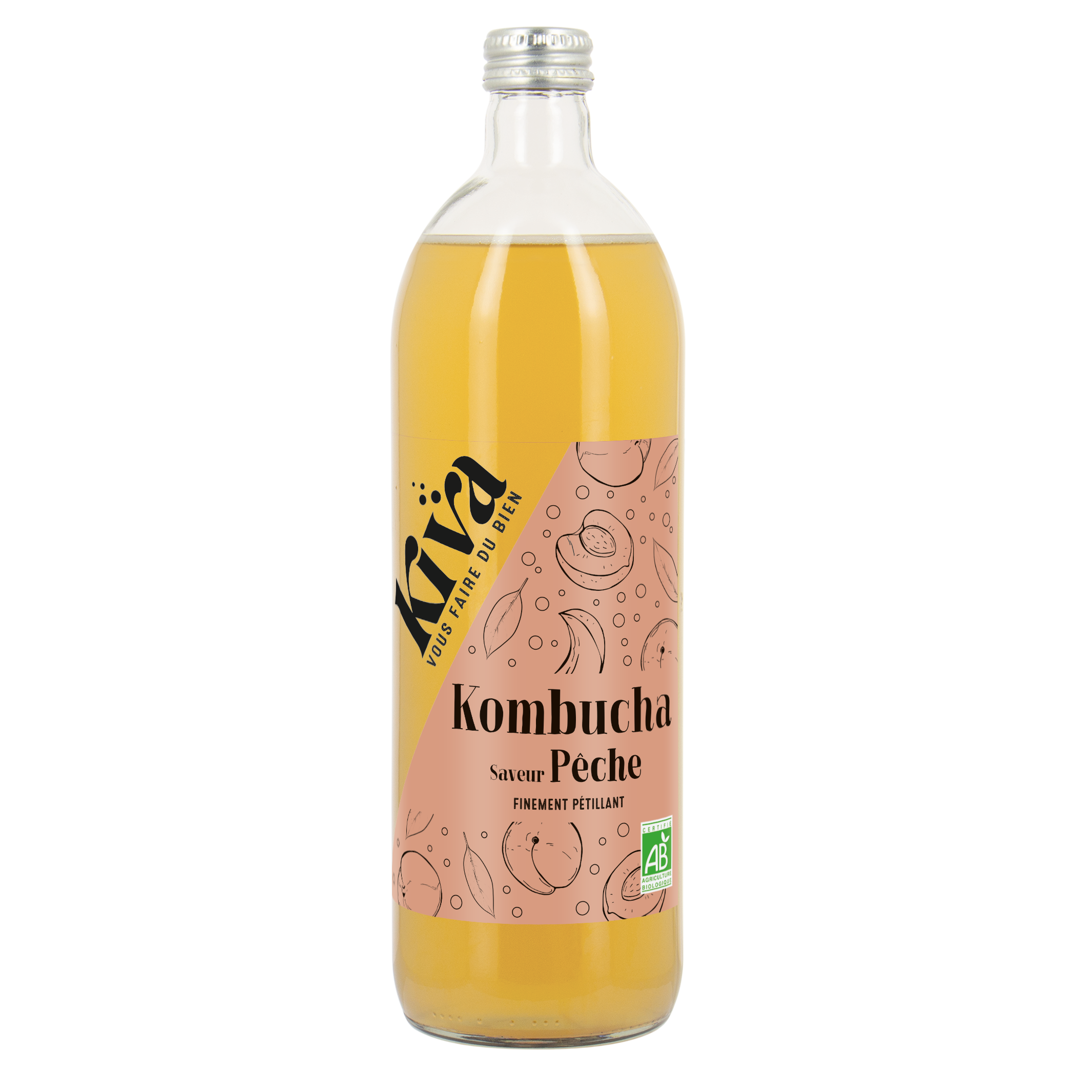 Kombucha saveur Pêche  - KIVA