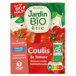 Coulis de Tomate sans sel ajouté 200 g - JARDIN BIO