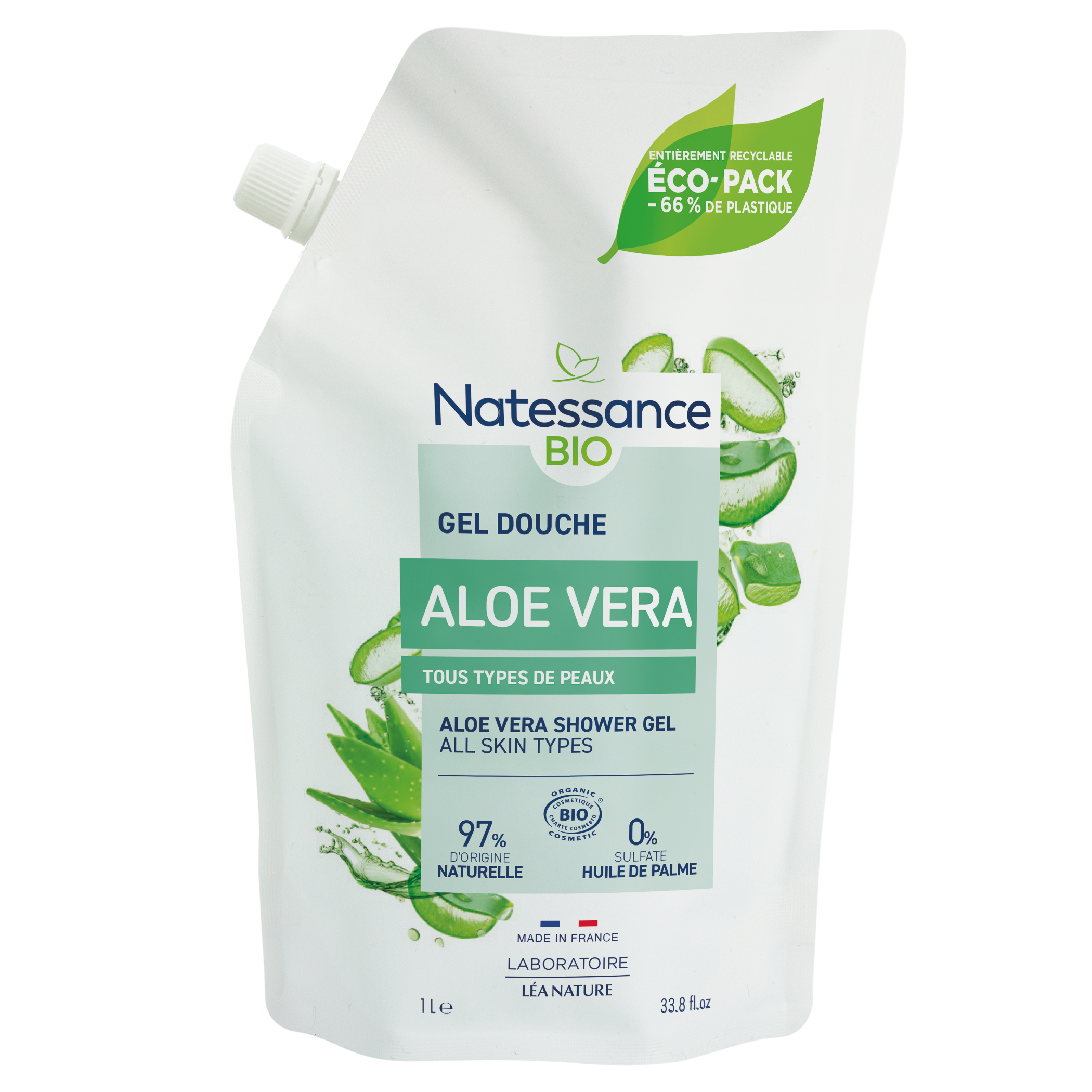 Éco-pack gel douche Aloe Vera - NATESSANCE