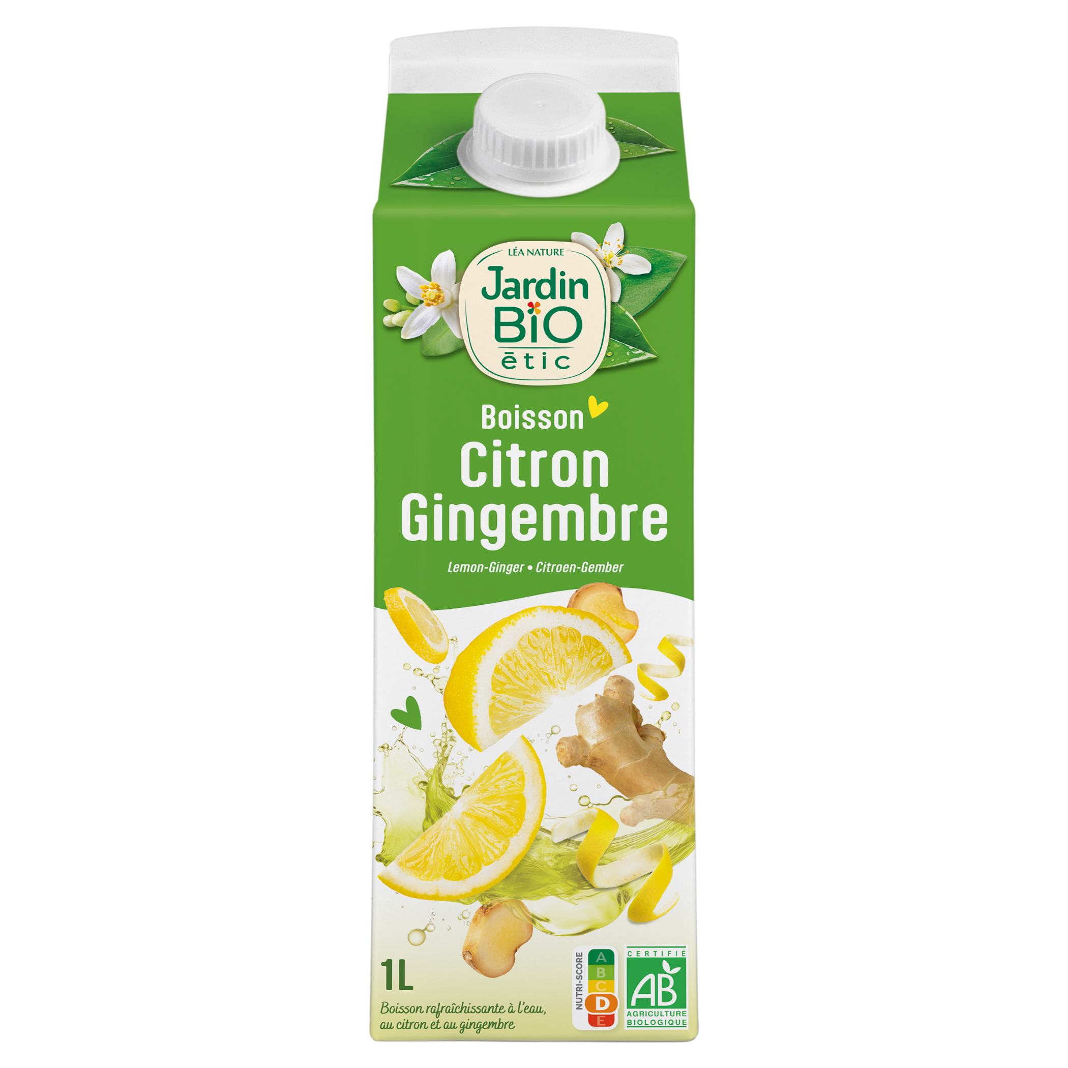 Boisson Citron Gingembre - JARDIN BIO