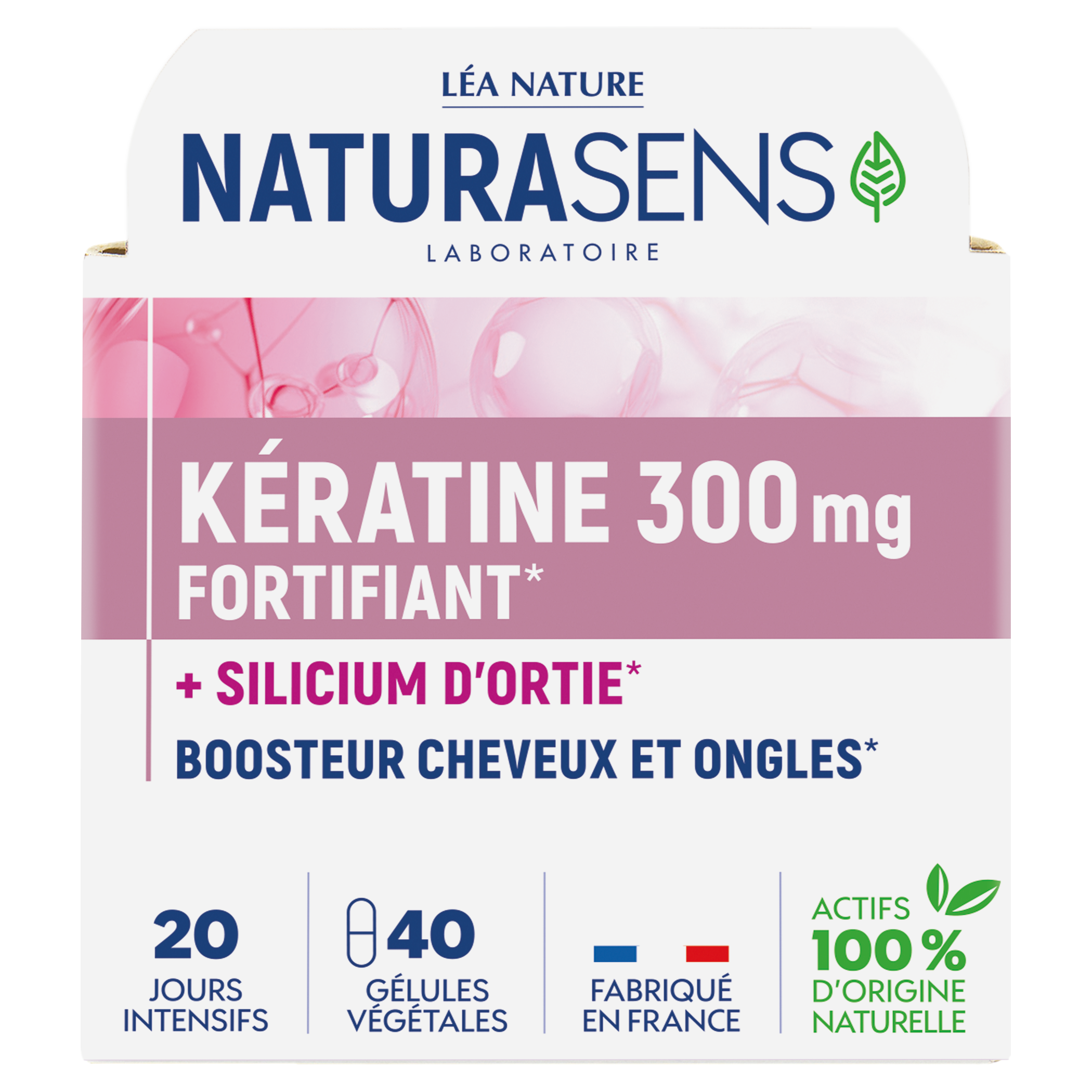 Kératine cheveux et ongles 300mg - NATURASENS