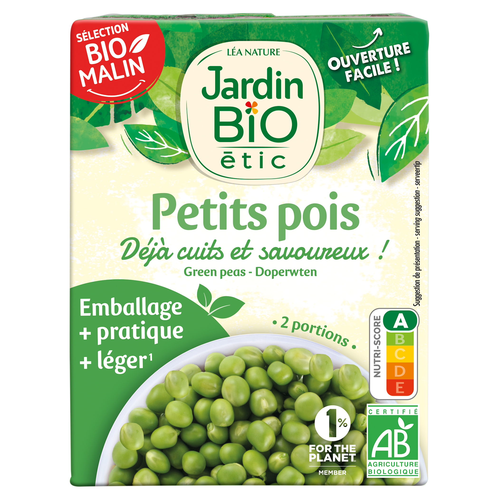 Petits pois en brique - JARDIN BIO