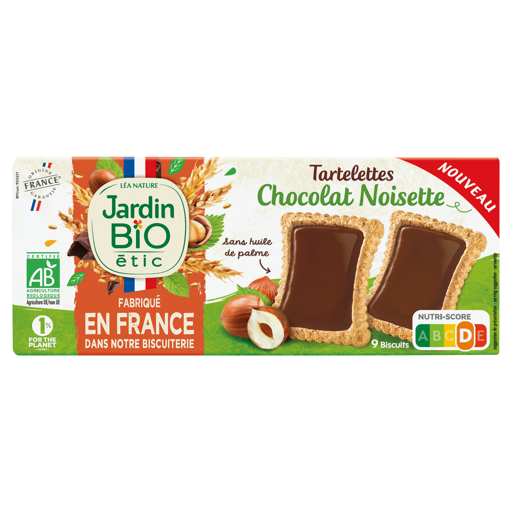 Tartelettes Chocolat Noisette - JARDIN BIO