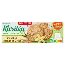 Biscuits Vanille graines de Chia Bio Réduits en sucres - KARELEA