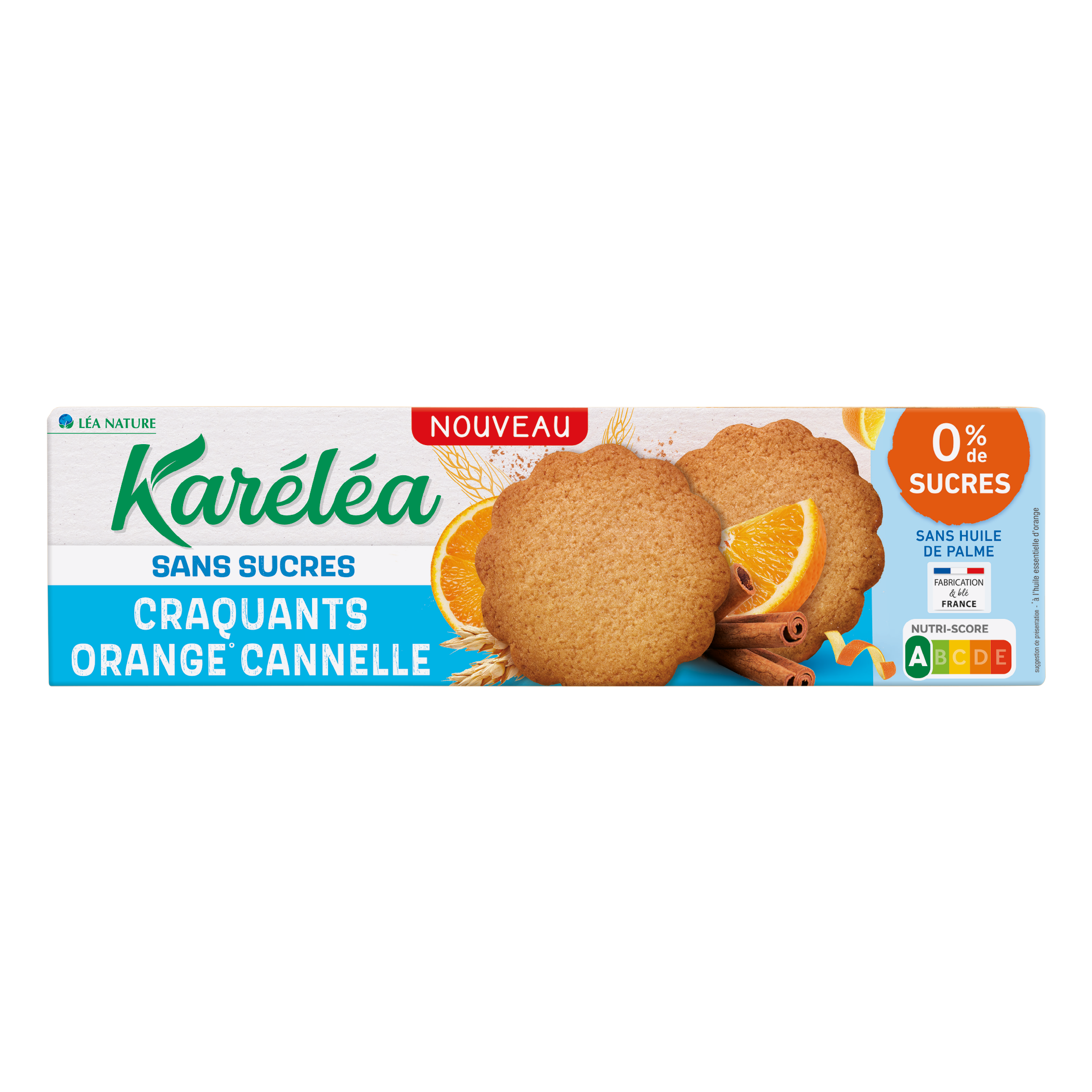 Craquants Orange Cannelle sans sucres - KARELEA