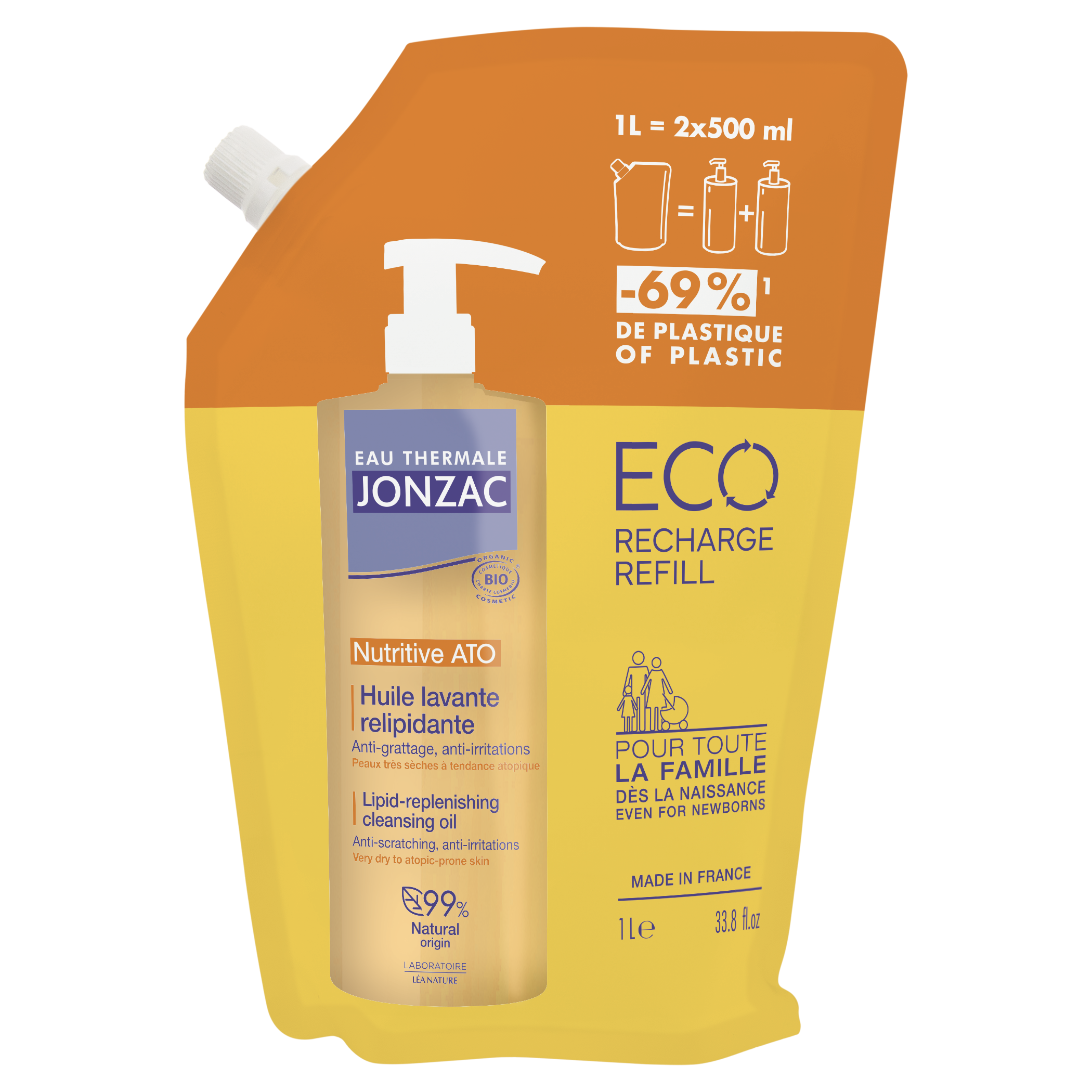 Eco Recharge - Huile lavante relipidante  - EAU THERMALE JONZAC