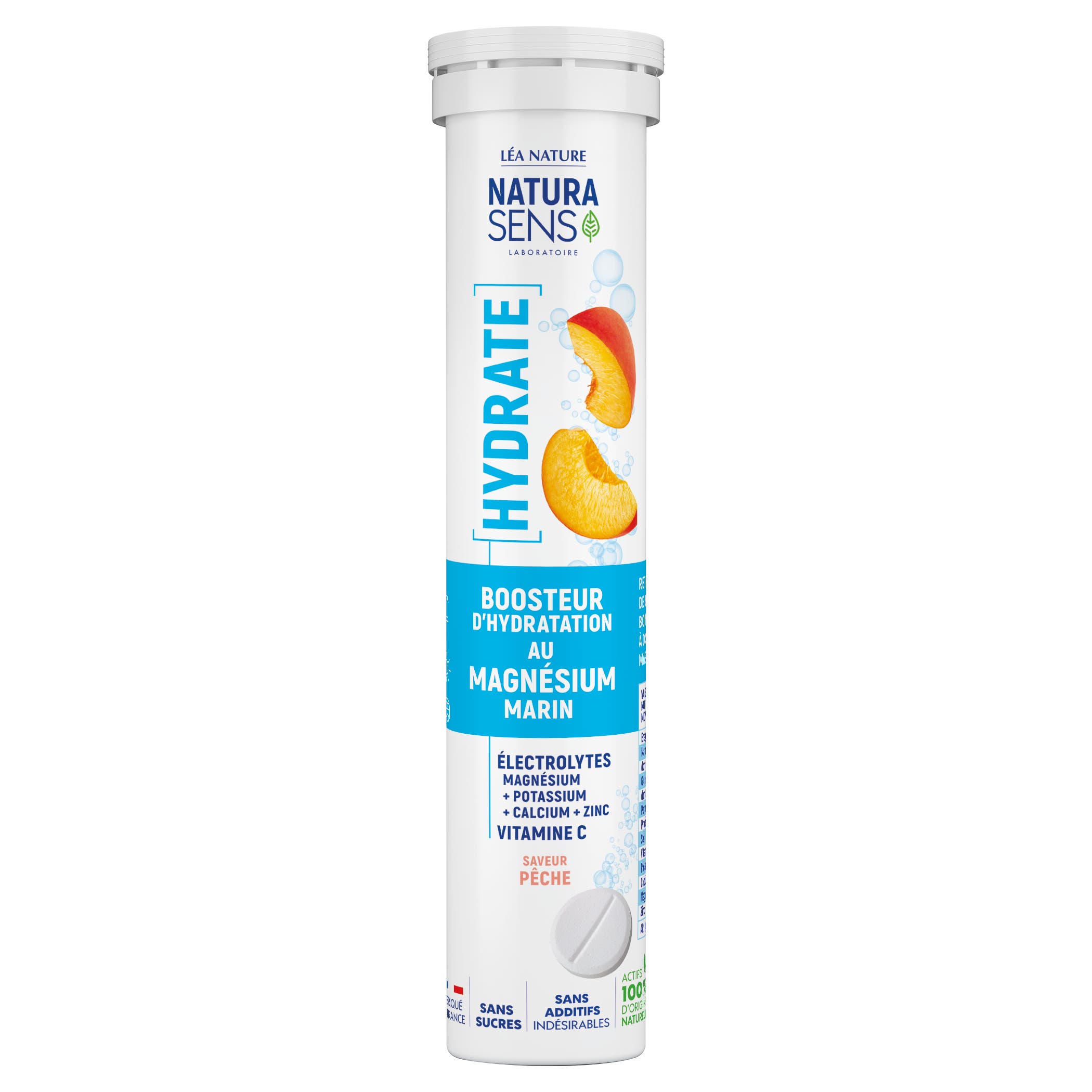 Magnésium Nature's Finest 400 Mg Poudre Pêche - 200 G, Neuf