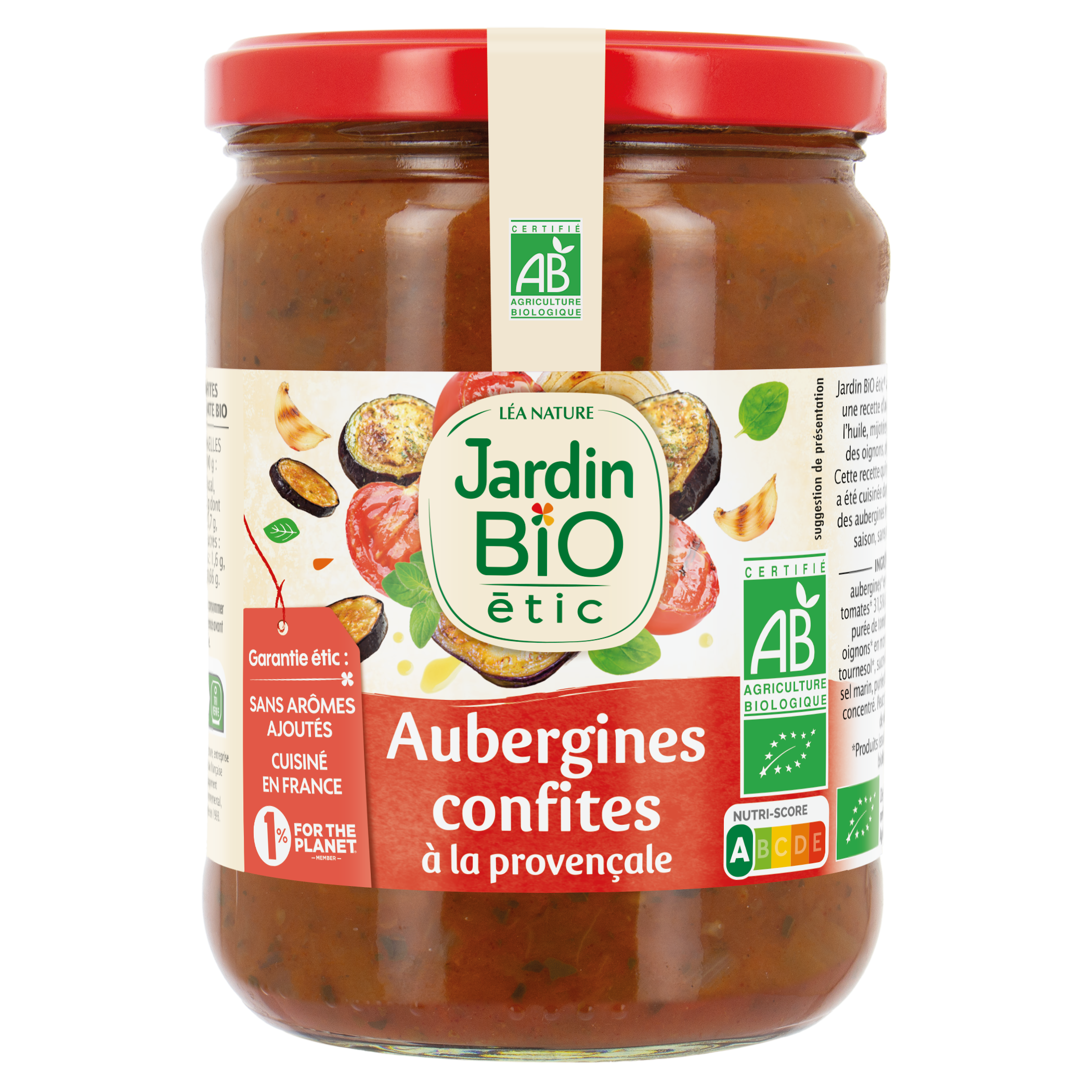 Aubergines Confites à la Provençale - JARDIN BIO