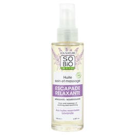 Huile soin et massage escapade relaxante - SO BIO ETIC