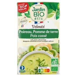 Velouté Poireau Pomme de terre Pois cassé - JARDIN BIO