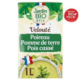 Velouté Poireau Pomme de terre Pois cassé - JARDIN BIO