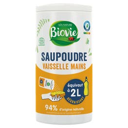 Vaisselle main en poudre senteur citron - BIOVIE