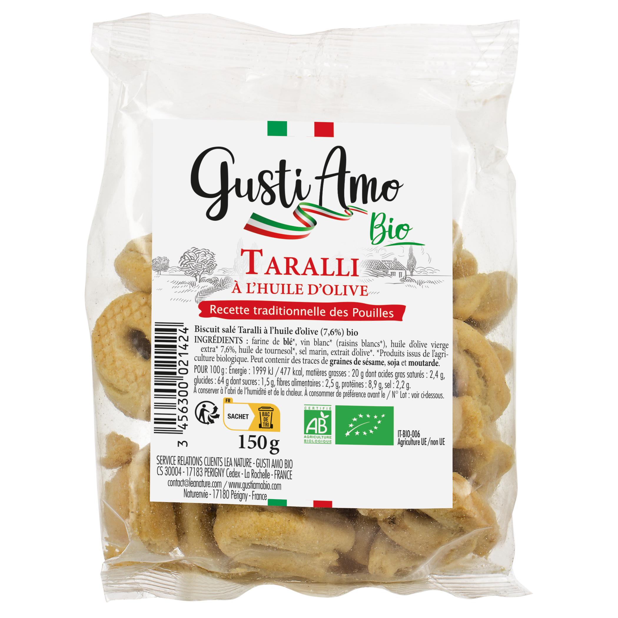 Taralli à l'Huile d'Olive - GUSTI AMO BIO