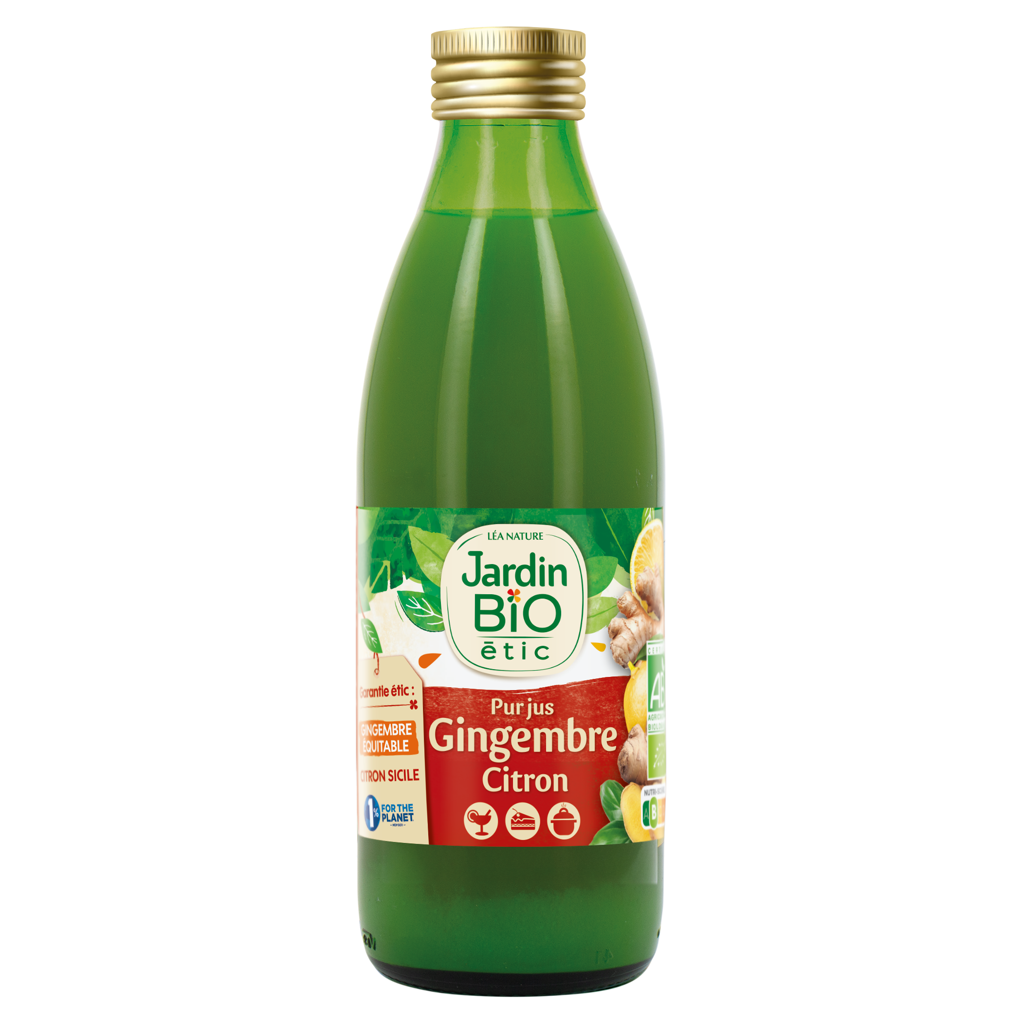 Pur jus gingembre citron  - JARDIN BIO