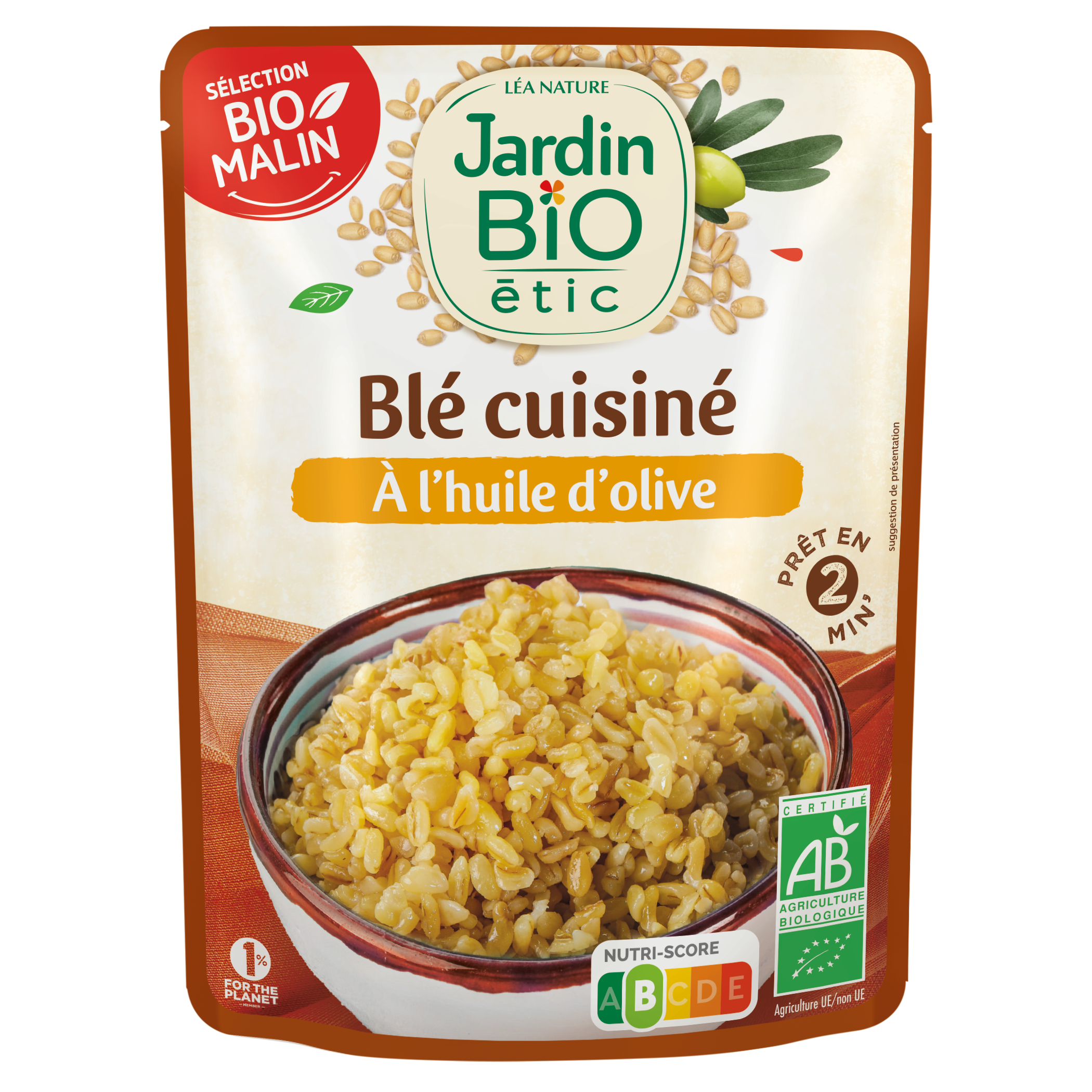 Blé cuisiné à l'huile d'olive - JARDIN BIO