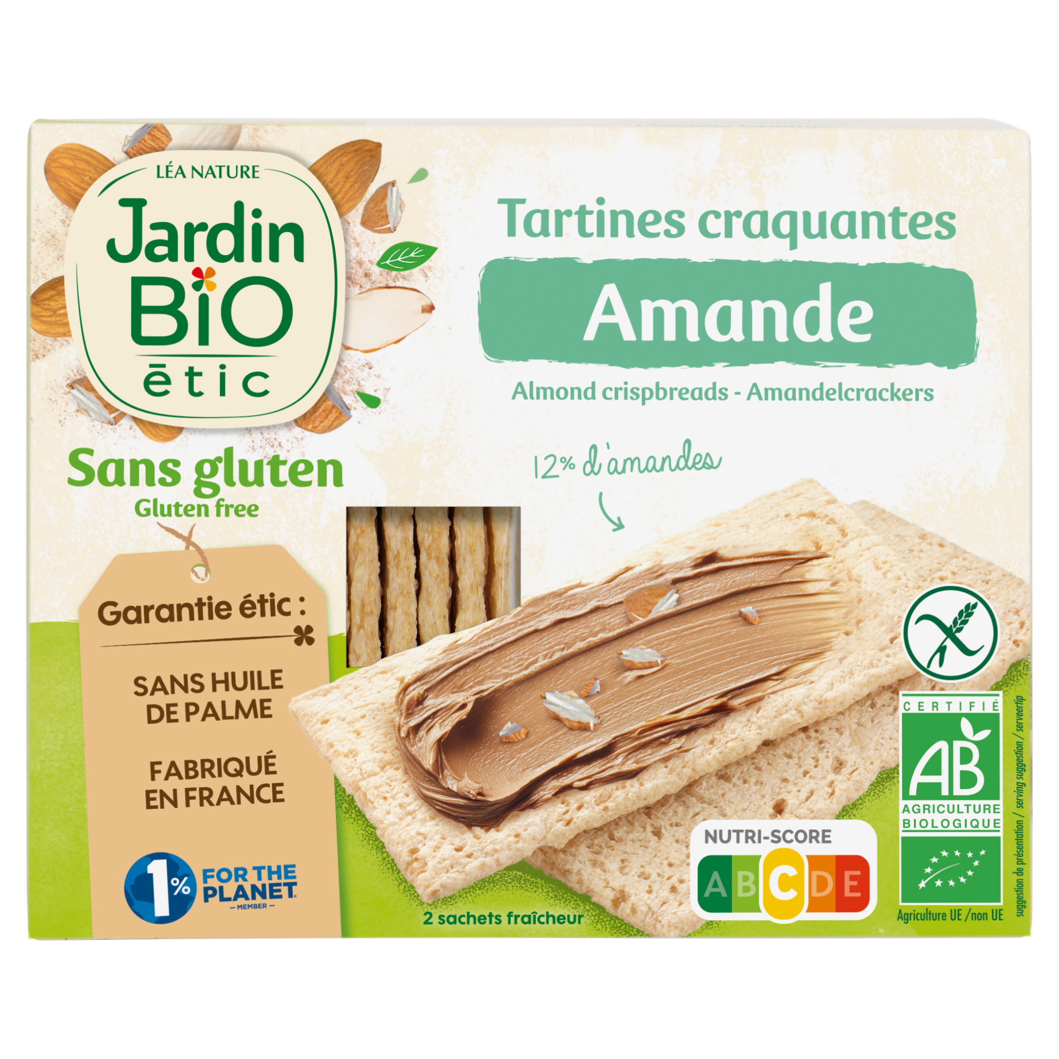 Tartines craquantes Amande  - JARDIN BIO