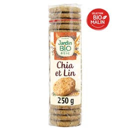 Biscuits sablés chia et lin - JARDIN BIO