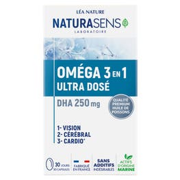 Capsules Oméga 3 en 1 Ultra dosé - NATURASENS