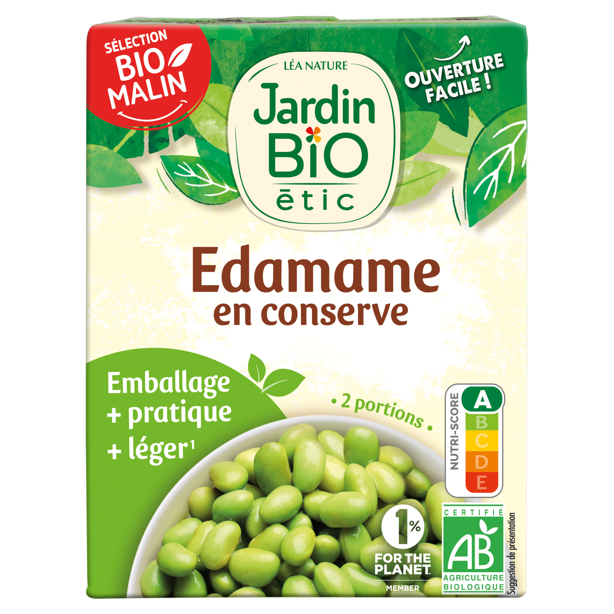 Edamamé en conserve - JARDIN BIO