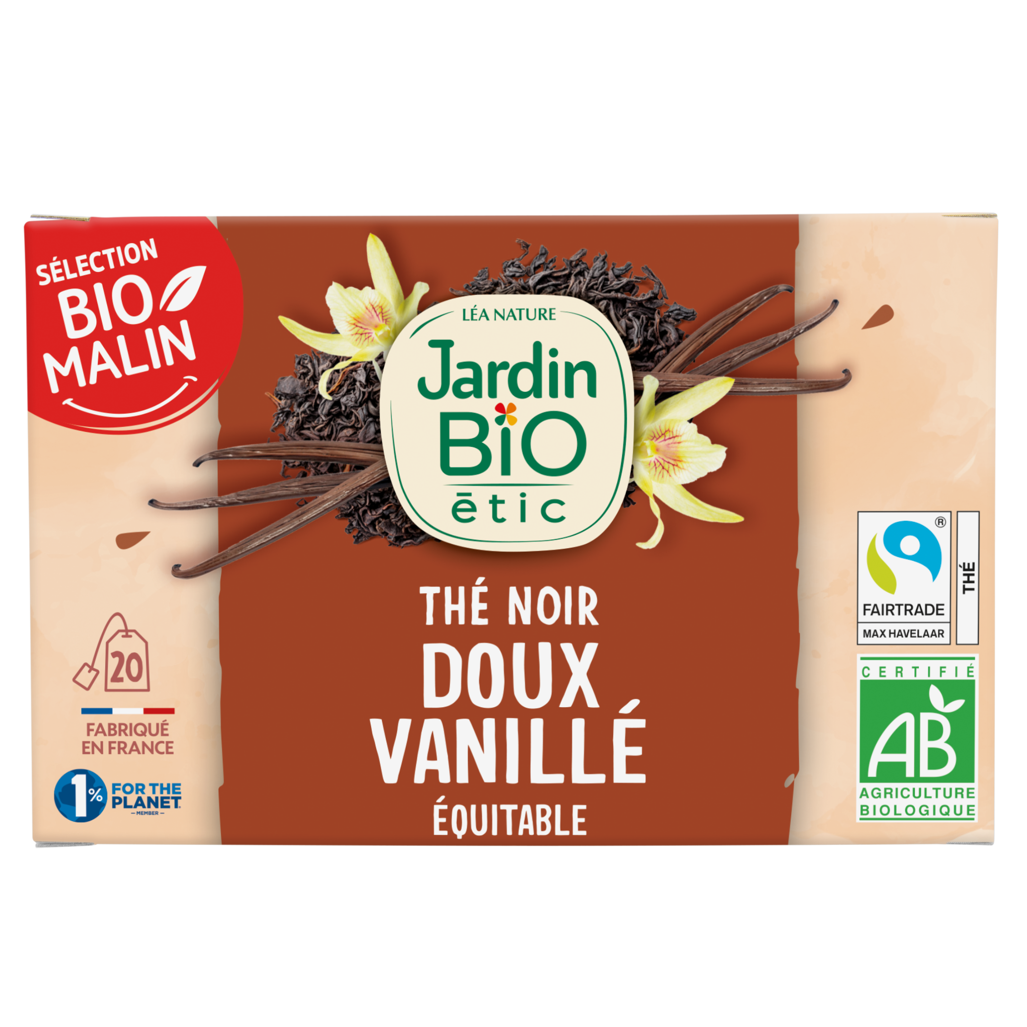 Thé noir doux vanille - JARDIN BIO
