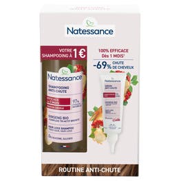 Coffret Routine Capillaire Anti-chute Shampooing et Sérum - NATESSANCE