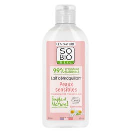 Lait démaquillant - Peaux sensibles - SO BIO ETIC
