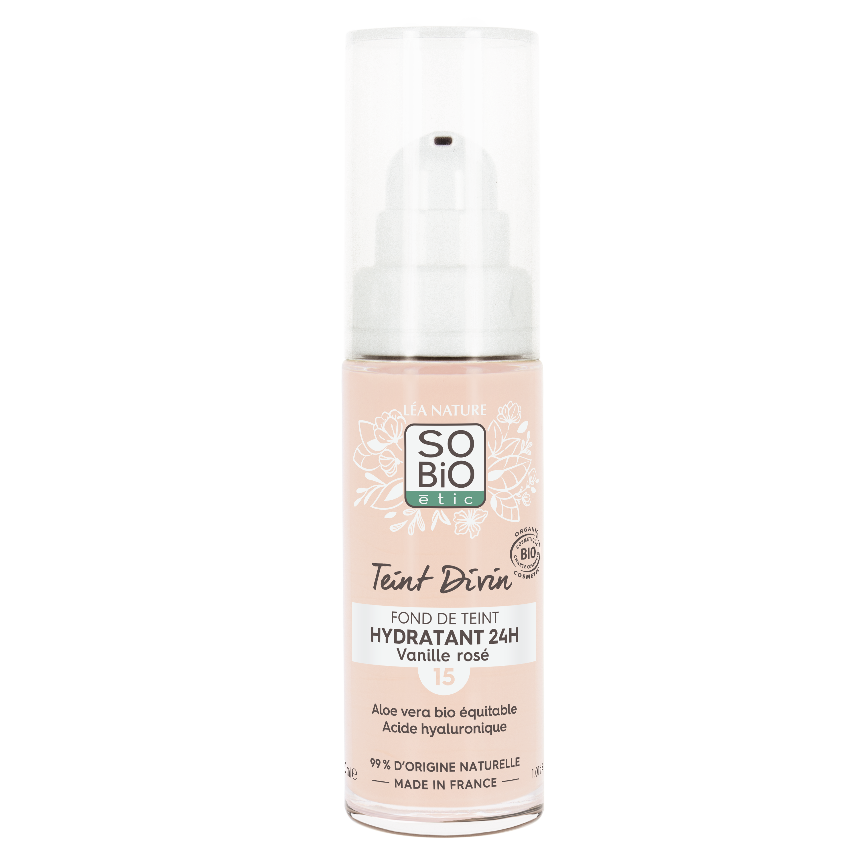 Fond de teint hydratant 24h -Vanille rosé - SO BIO ETIC