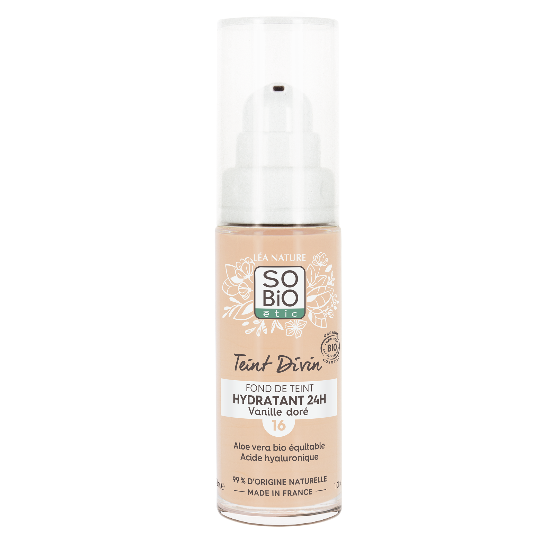 Fond de teint hydratant 24h - Vanille doré - SO BIO ETIC