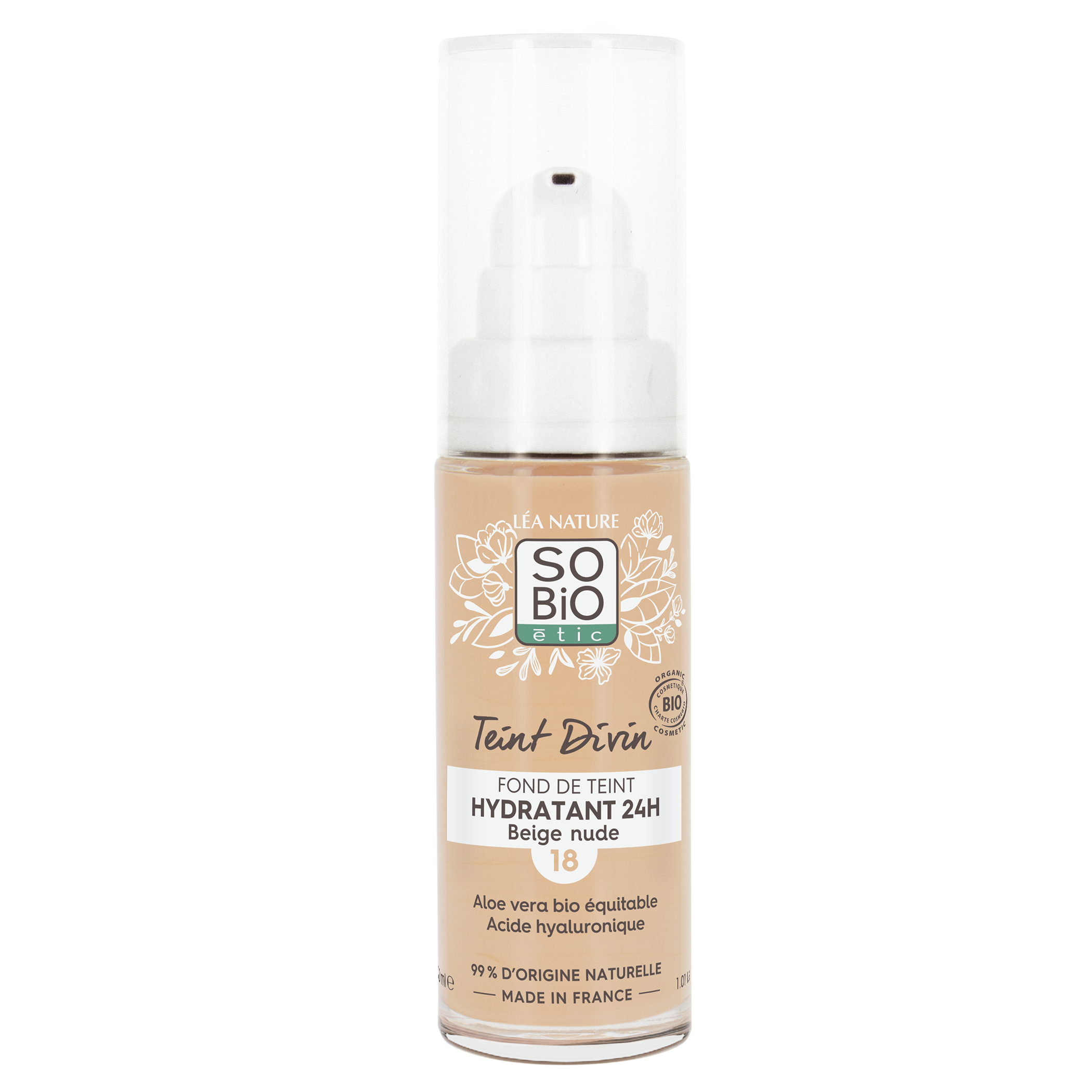 Fond de teint hydratant 24h - Beige nude  - SO BIO ETIC