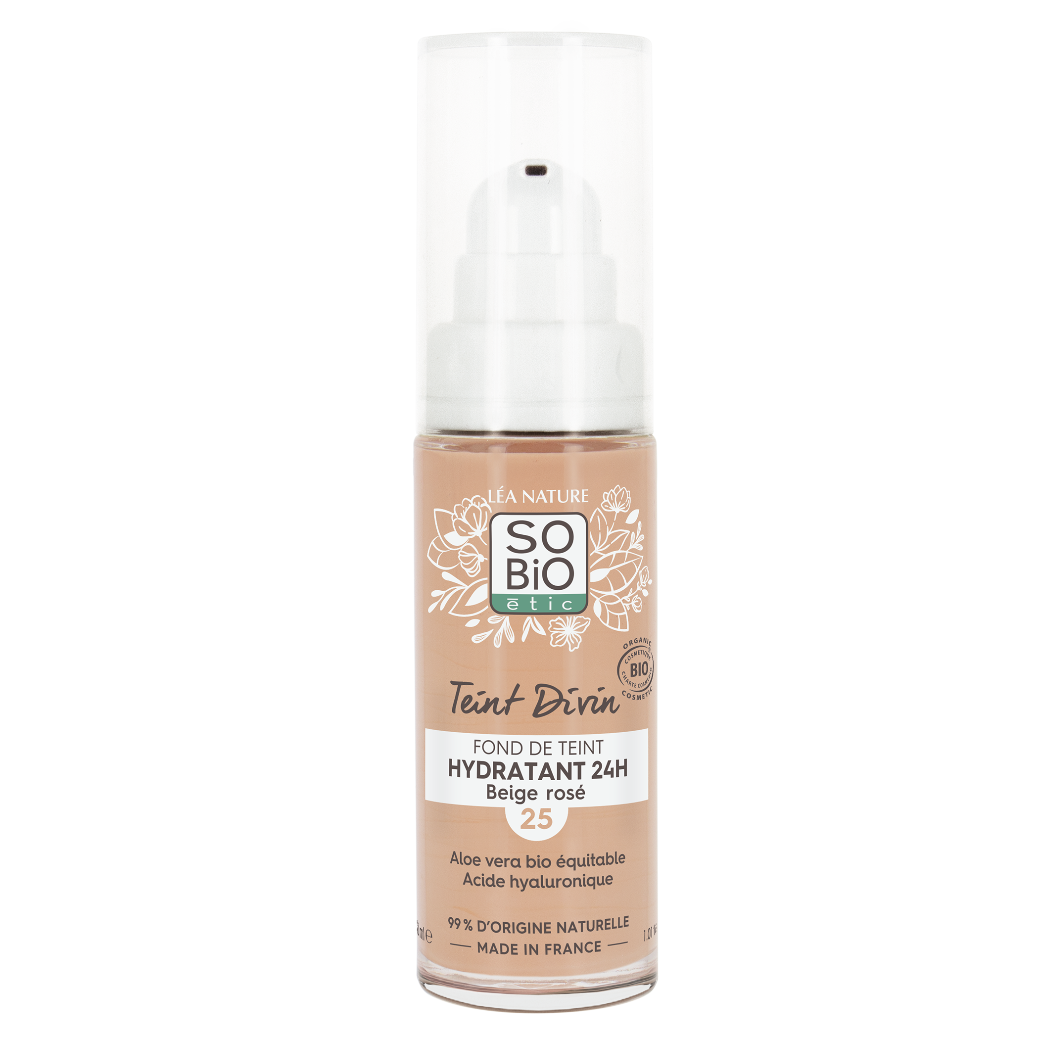 Fond de teint hydratant 24h - Beige rosé - SO BIO ETIC