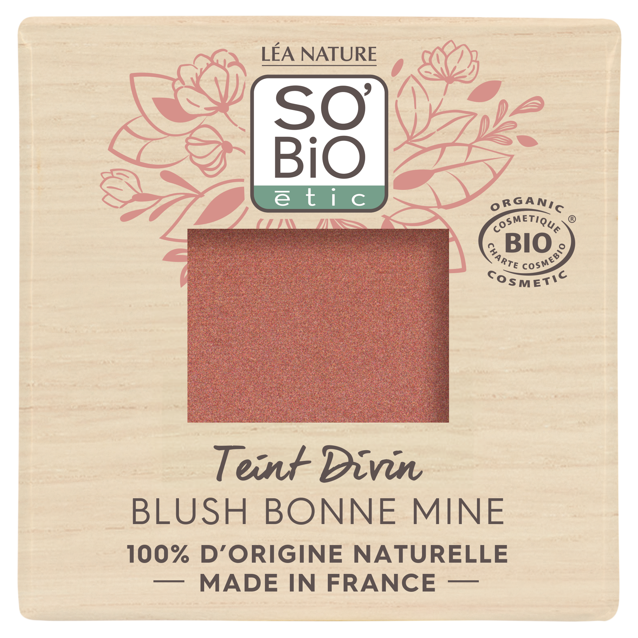 Blush bonne mine, Teint Divin - 01 Bois de rose  - SO BIO ETIC