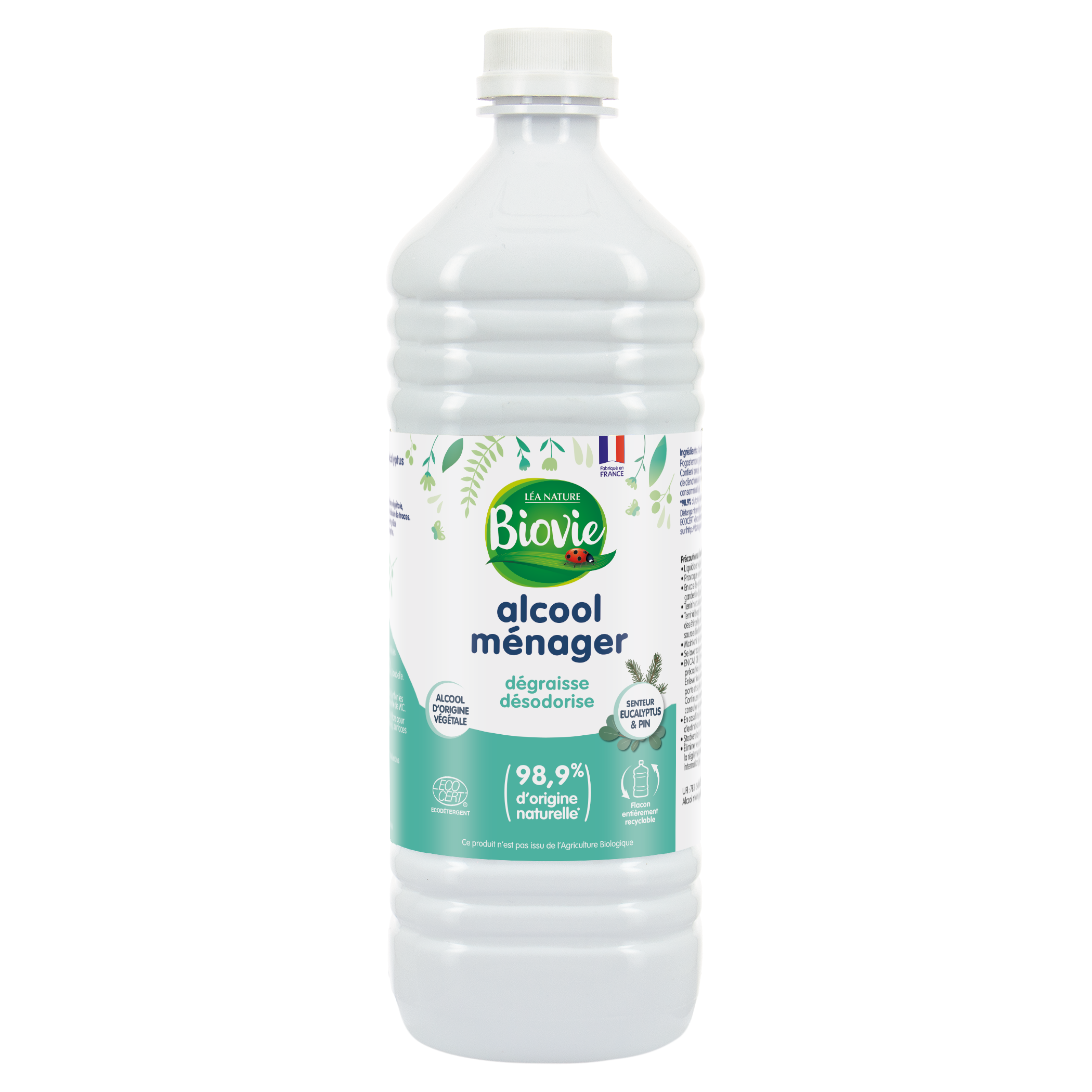 Alcool ménager senteur pin eucalyptus - BIOVIE
