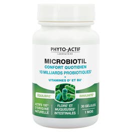 Gélules Microbiotil Confort Quotidien Vitamines D et B8 - PHYTO ACTIF
