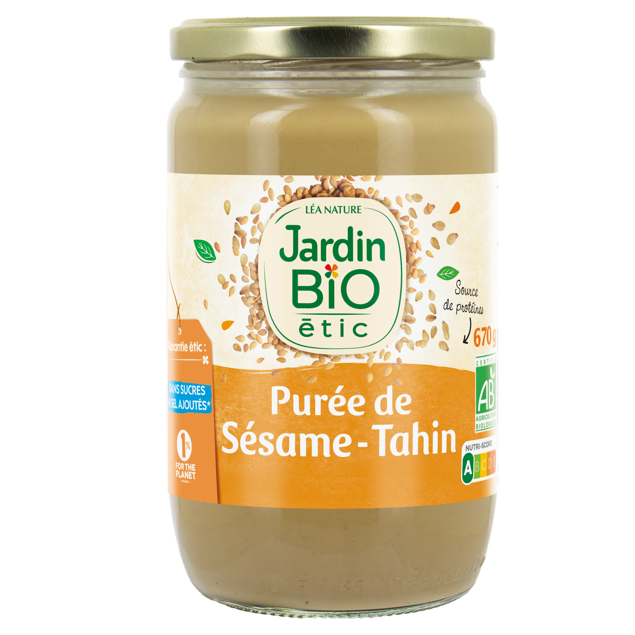 Purée de Sésame - Tahin - JARDIN BIO
