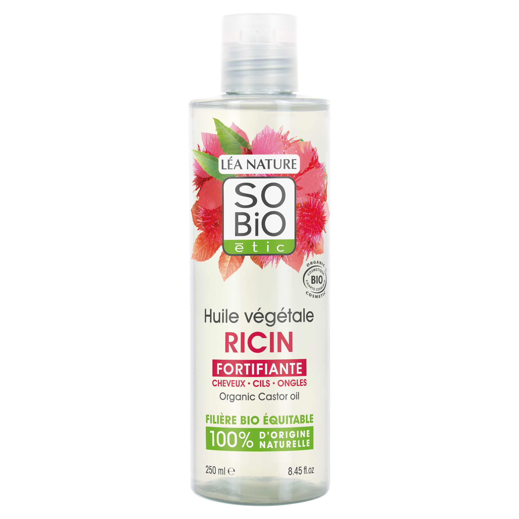 Huile végétale ricin fortifiante  - SO BIO ETIC